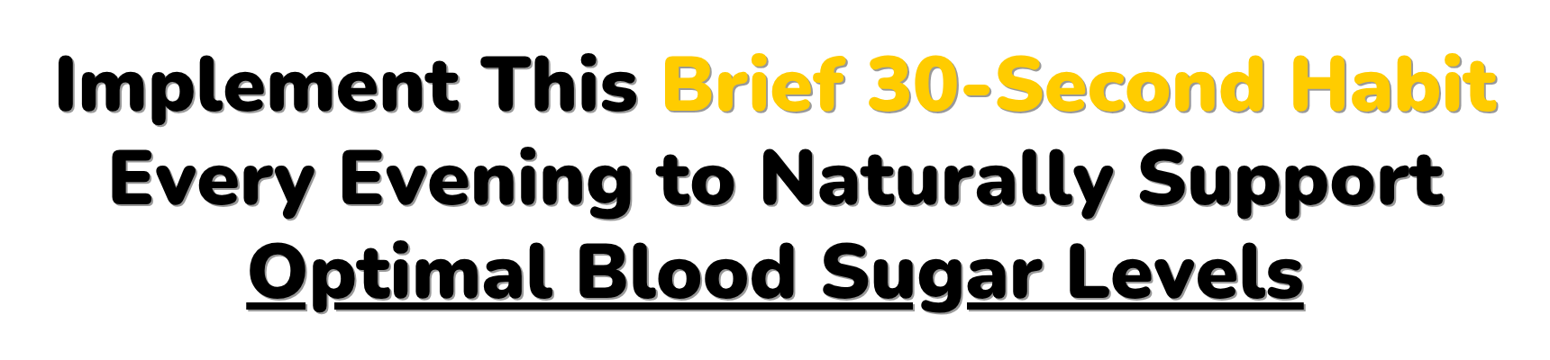 30-second evening routine